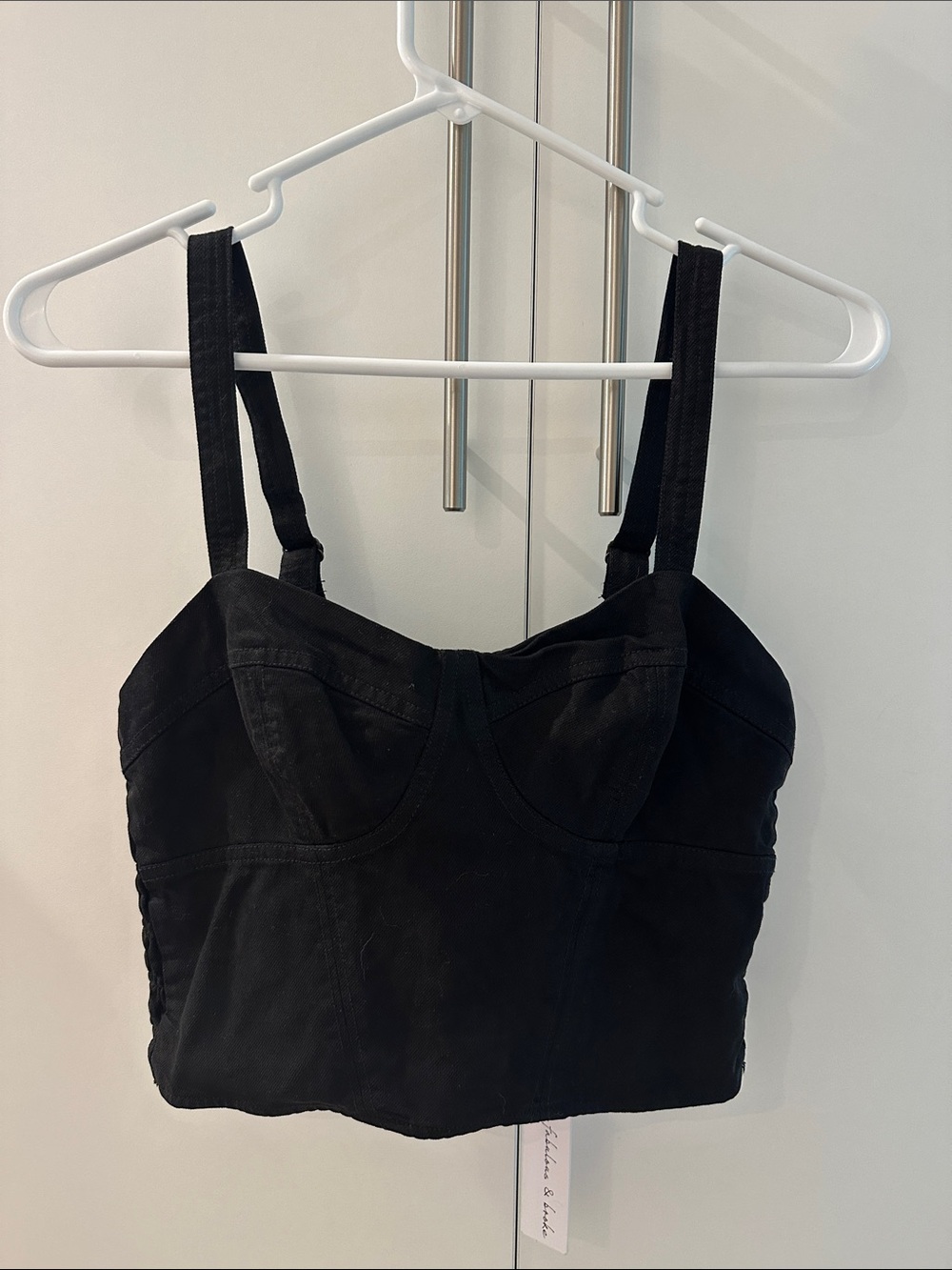 NWT YFB Black Cotton Crop Top - Women Tops